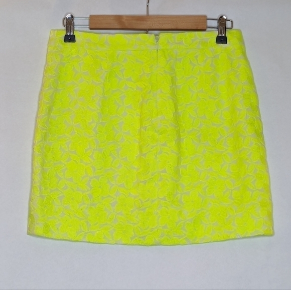 J Crew Mini Skirt Yellow - Picture 4 of 6